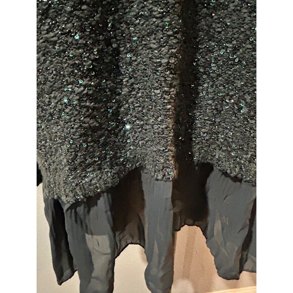 Alfani Women’s Sequined Textured Layered Look Sweater Tunic Top size 1X Holidays - Picture 4 of 9